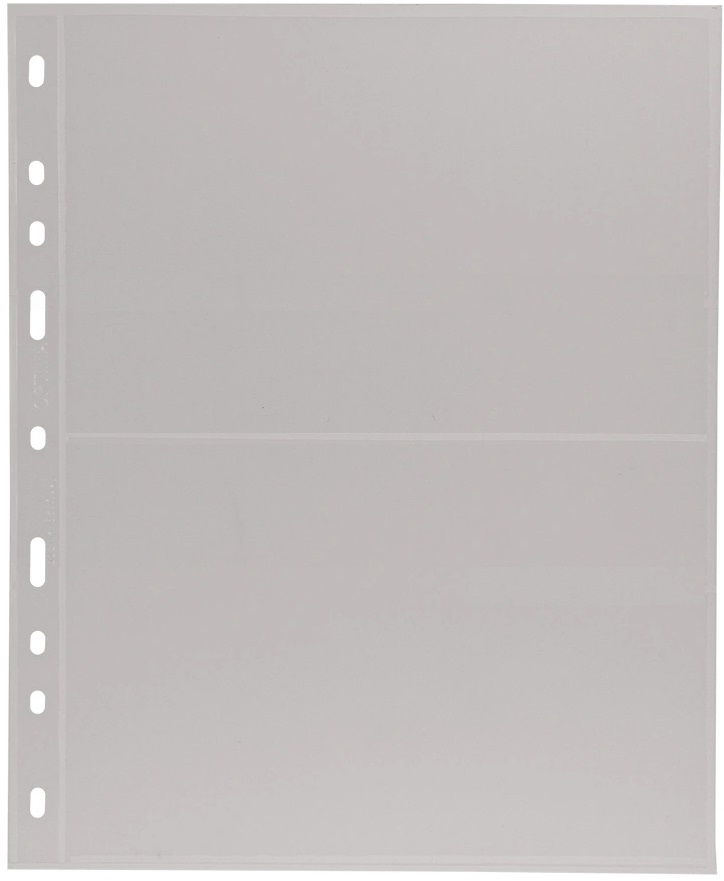 Пластиковые карманы "Оптима", 2-полосные, прозрачные, (10 шт./упак ...